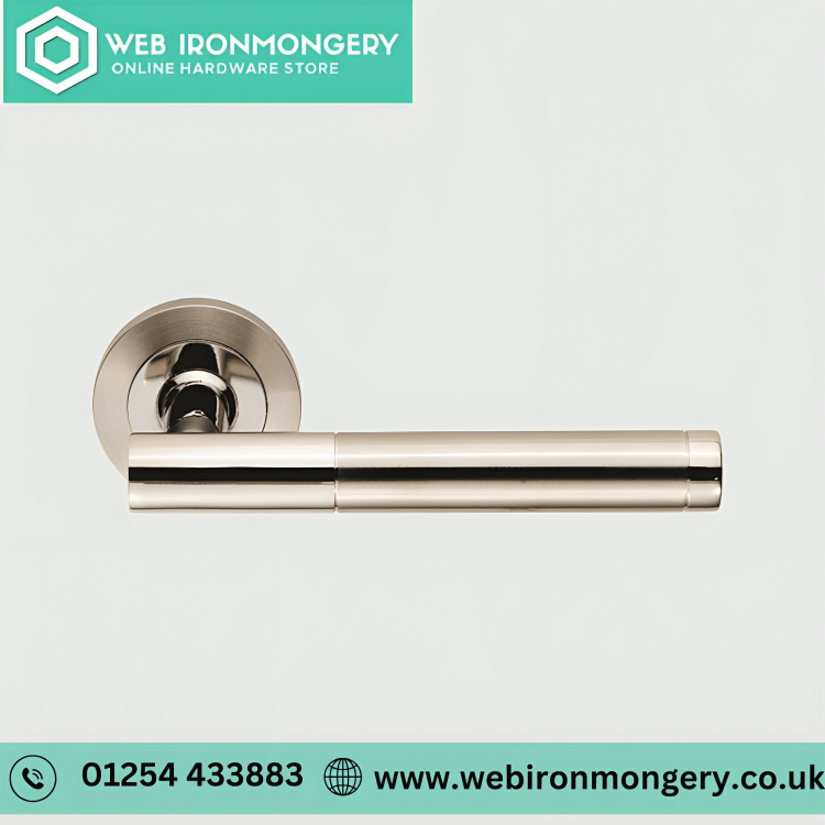 satin steel door handles