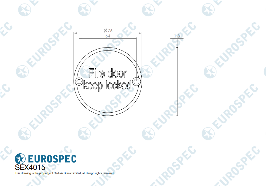 Fire Door Keep Locked Symbols - Image 2