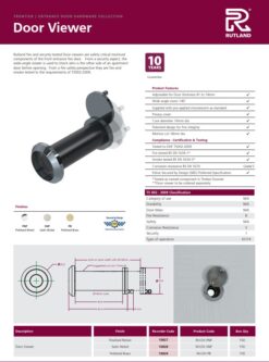 Door Viewer Eye Viewer Includes Intumescent