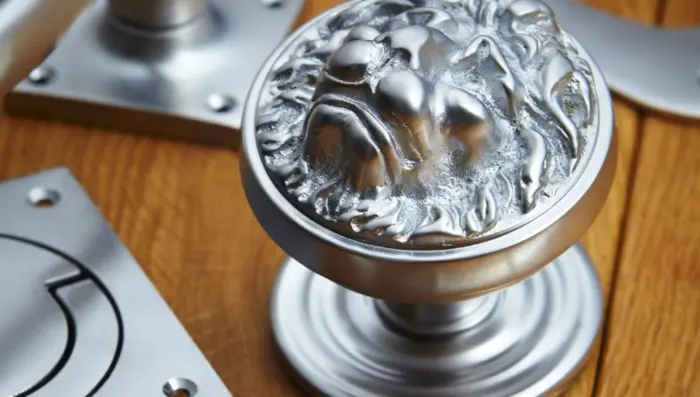 satin chrome door knobs