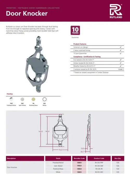 Door Knocker Urn Style