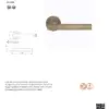 Philadelphia Lever on Sprung Push on Round Rose