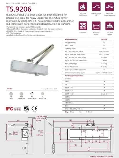 Rutland TS.9206 Door Closer
