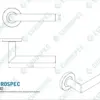 Treviri Mitred Round Bar Lever on Sprung Rose