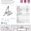 Rutland TS.4204 Door Closer - Scissor Arm Door Closers