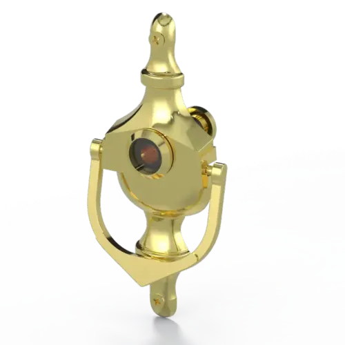 Door Knocker and Viewer Set, Urn Style (Includes Intumescent)