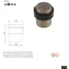 Floor Mounted Pedestal Door Stops
