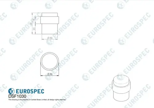 Floor Mounted Pedestal Door Stops