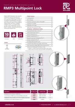 Multipoint Lock