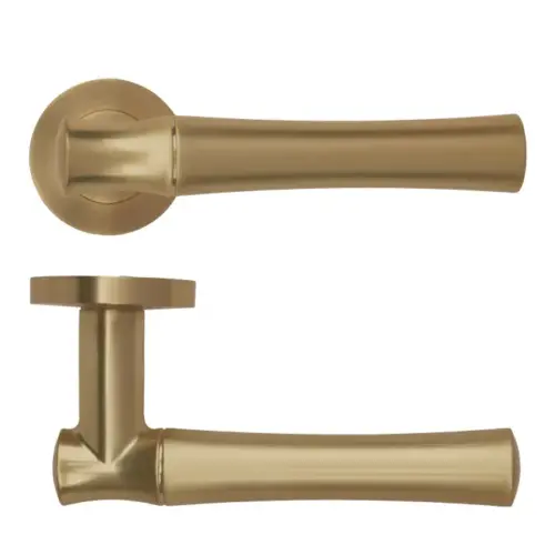 Zoo Hardware Aldo Lever On Round Rose Door Handle