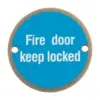 Fire Door Keep Locked Symbols