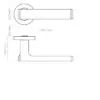 Zoo Hardware Frigo Lever On Round Rose Door Handle