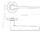 Zoo Hardware Gio Lever On Round Rose Door Handle