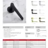 Zoo Hardware Gio Lever On Round Rose Door Handle