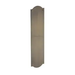Heritage Brass Shaped Fingerplate (305Mm X 77Mm), Antique Brass Finish