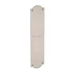 Heritage Brass Shaped Fingerplate (305Mm X 77Mm), Satin Nickel Finish