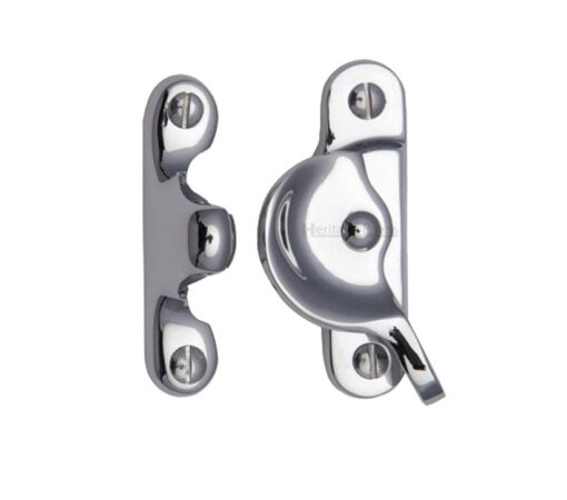 Heritage Brass Fitch Pattern Sash Fastener (66Mm X 17Mm), Polished Chrome