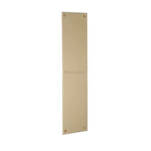 Heritage Brass Flat Fingerplate (305Mm X 76Mm), Polished Brass Finish
