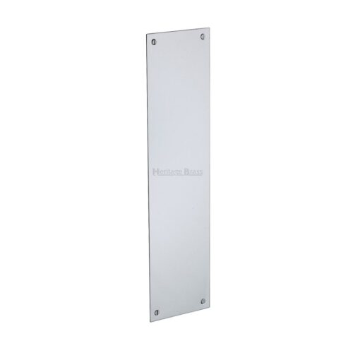 Heritage Brass Flat Fingerplate (305Mm X 76Mm), Polished Chrome Finish