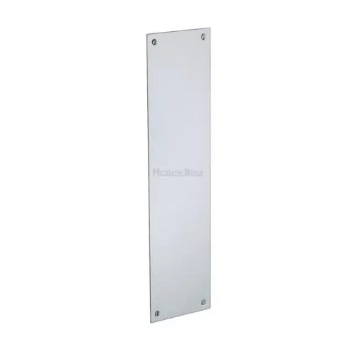Heritage Brass Flat Fingerplate (305Mm X 76Mm), Polished Chrome Finish