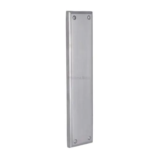 Heritage Brass Raised Fingerplate (282Mm X 63Mm), Satin Chrome Finish