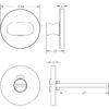 Frelan Hardware CRES CR-801 Thumb Turn & Lock