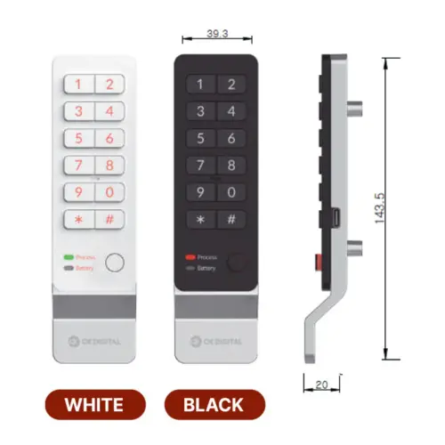 EUROART EALF21-PL Smart Digital Lock for Cabinet & Lockers