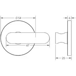 Frelan Hardware CRES CR-803 Thumb Turn & Lock