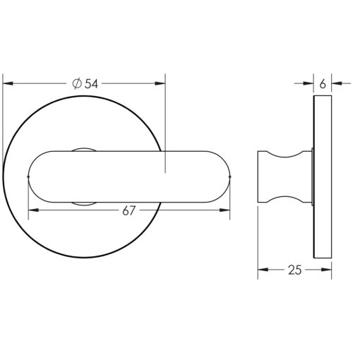 Frelan Hardware CRES CR-803 Thumb Turn & Lock
