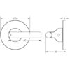 Frelan Hardware CRES CR-804 Thumb Turn & Lock