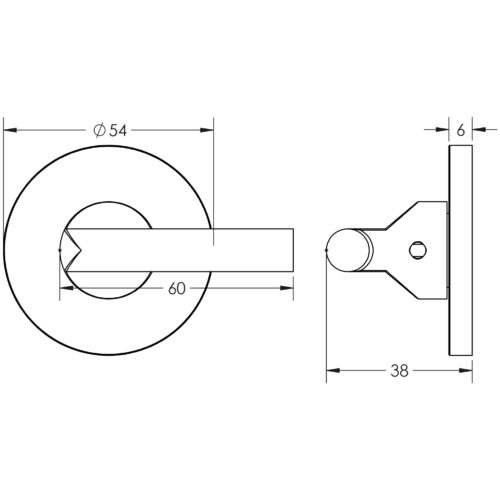 Frelan Hardware CRES CR-804 Thumb Turn & Lock