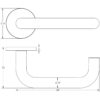 Frelan Hardware CRES CR-106 Rose Door Handle