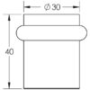 Frelan Hardware CRES Floor Mounted Door Stop