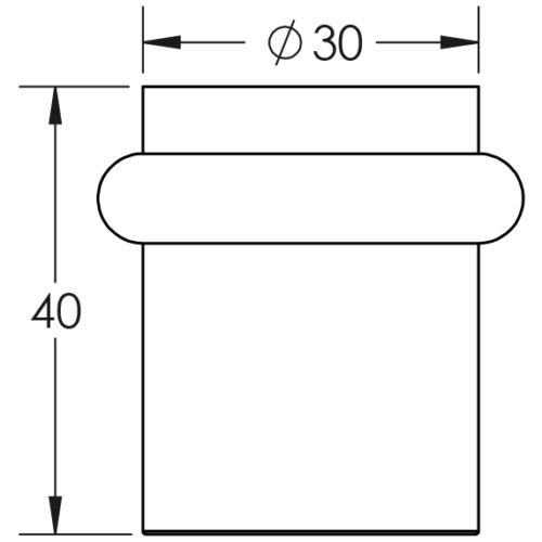 Frelan Hardware CRES Floor Mounted Door Stop