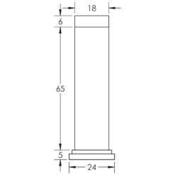 Frelan Hardware CRES Wall Mounted Door Stop
