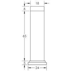 Frelan Hardware CRES Wall Mounted Door Stop