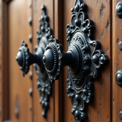 Black Antique Door Knobs