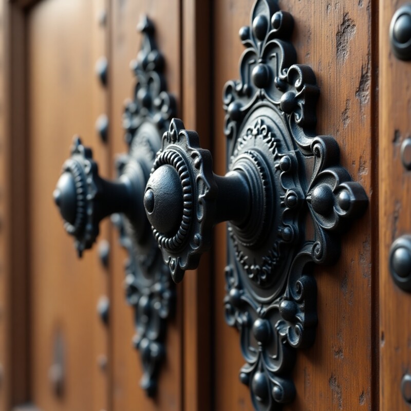 Black Antique Door Knobs