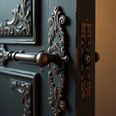 Black Antique Door Furniture