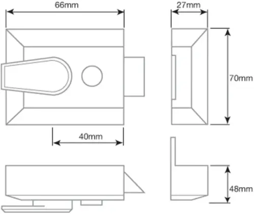 Narrow Stile Night Latches