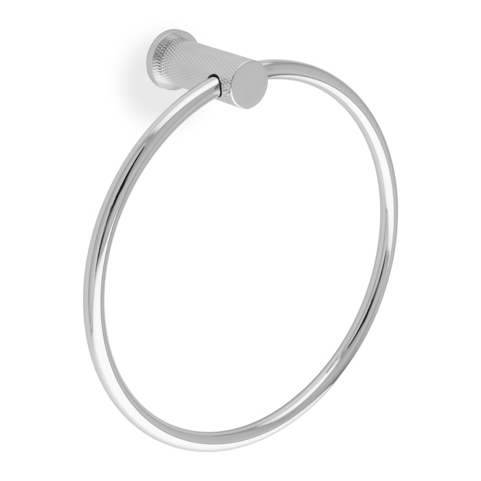 Brunel Diamond Knurled Towel Ring