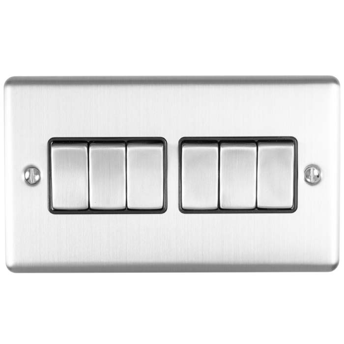 Enhance Decorative 6 Gang Switch