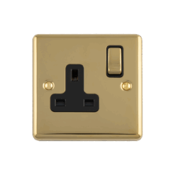 Eurolite Pb1B Single Blank Round Edge Polished Brass Plate