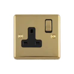 Eurolite Pb1B Single Blank Round Edge Polished Brass Plate