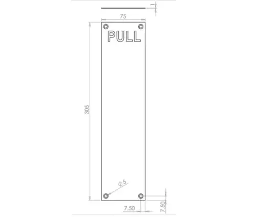 Engraved Fingerplates Pull