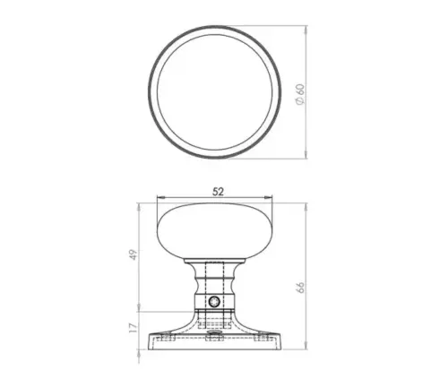 Kontrax Mushroom Door Knobs