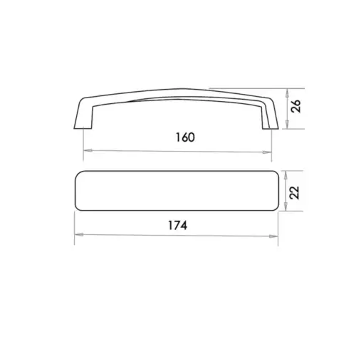 Twist Kitchen Cabinet handles