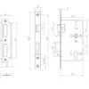 Architectural 72mm Din Latches