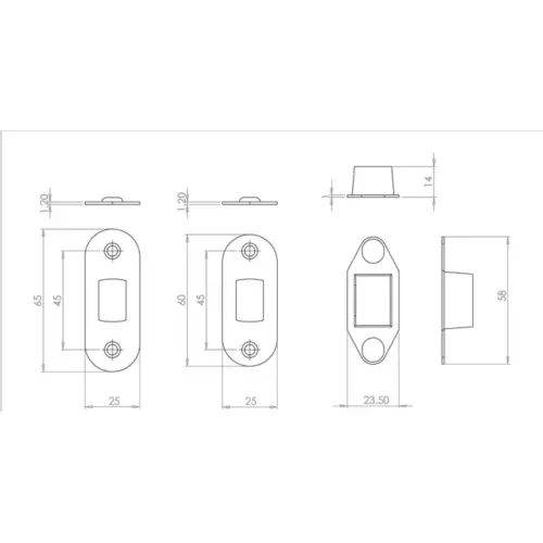 Radiused Accessory Packs for Heavy Duty Tubular Deadbolts