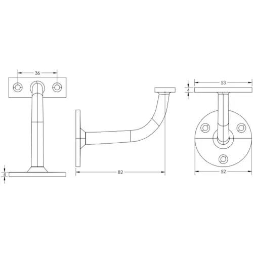 Zinc Handrail Brackets